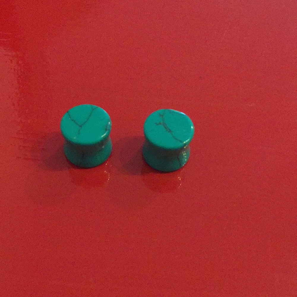 Turquoise stone plugs